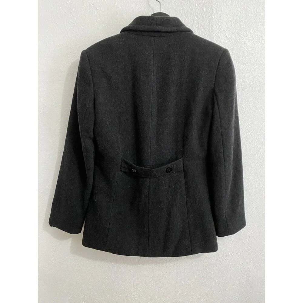 G.H. Bass Co Women’s Gray Wool Medium Length Peacoat S
